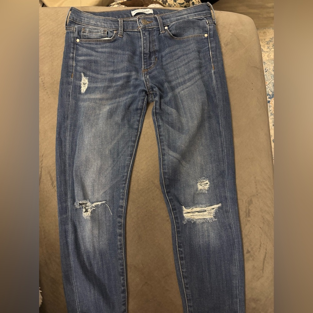 Banana Republic Women's Distressed Blue Jeans